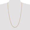 14K 30 inch 1.9mm Box with Lobster Clasp Chain