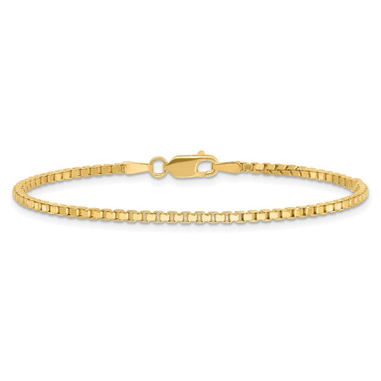 Gold (10K & 14K) Box Chain — 1.9 mm