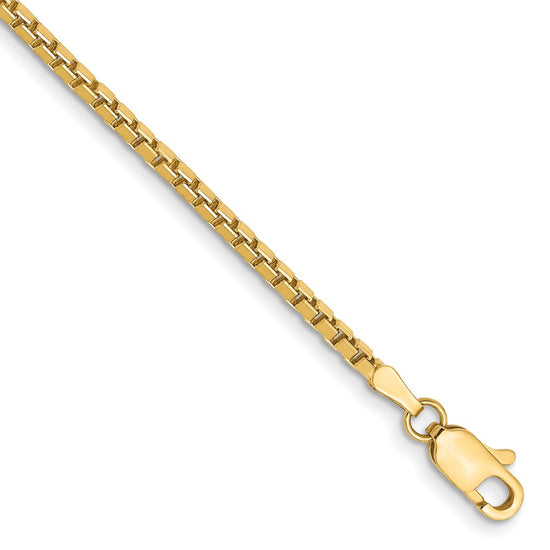 Gold (10K & 14K) Box Chain — 1.9 mm