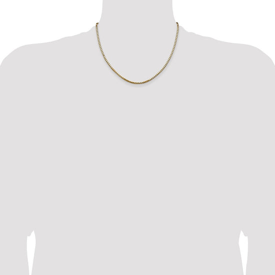 Gold (10K & 14K) Box Chain — 2.5 mm