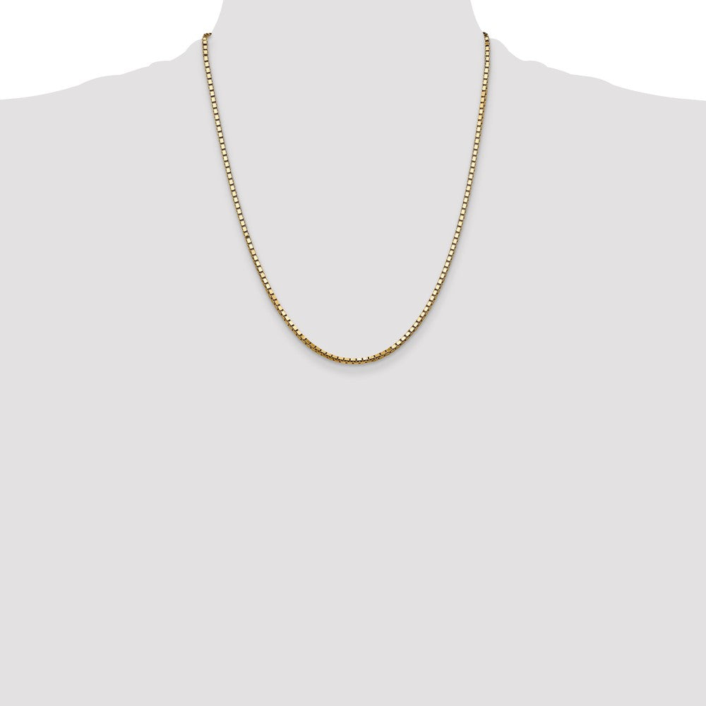 Gold (10K & 14K) Box Chain — 2.5 mm