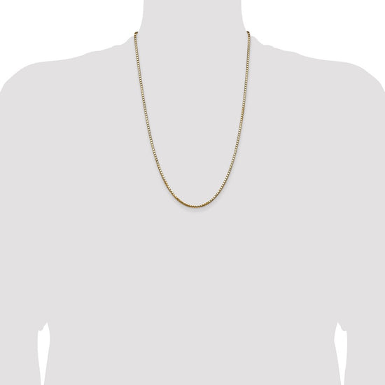 Gold (10K & 14K) Box Chain — 2.5 mm