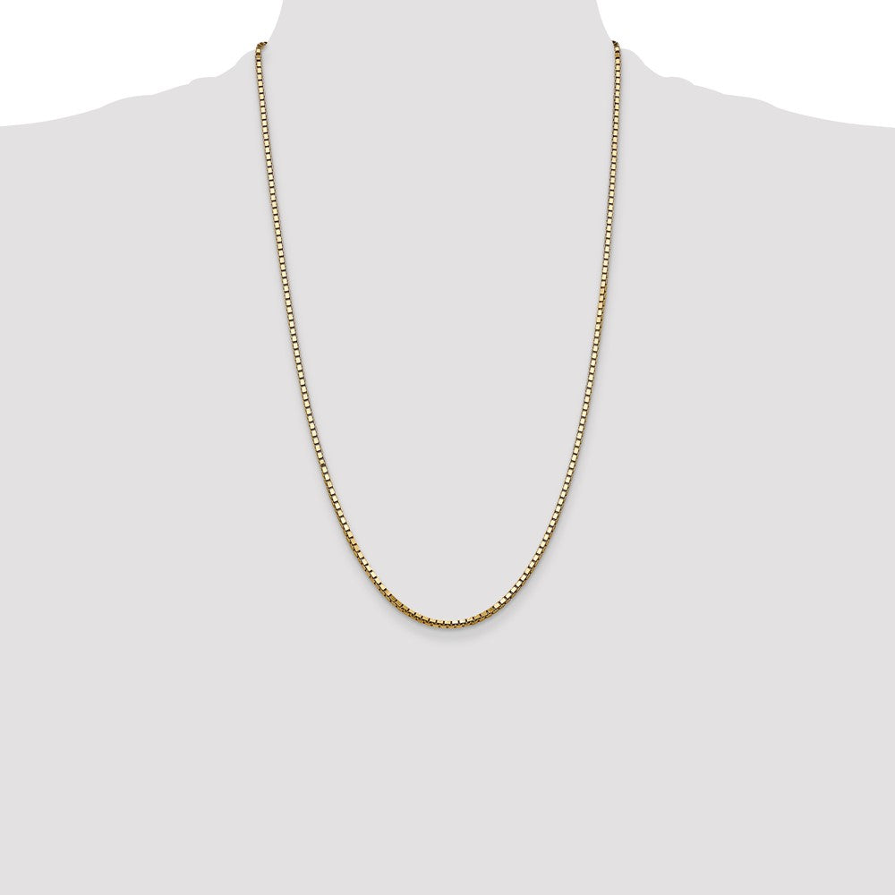 Gold (10K & 14K) Box Chain — 2.5 mm