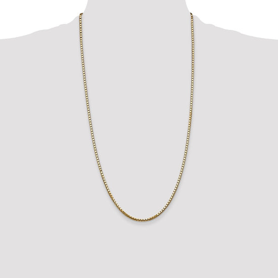 Gold (10K & 14K) Box Chain — 2.5 mm