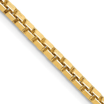 Gold (10K & 14K) Box Chain — 2.5 mm