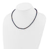 14k Black Near Round Freshwater Cultured Pearl Necklaces