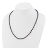 14k Black Near Round Freshwater Cultured Pearl Necklaces