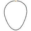 14k Black Near Round Freshwater Cultured Pearl Necklaces
