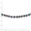 14k Black Near Round Freshwater Cultured Pearl Necklaces