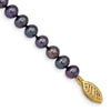 14k Colored Near Round Freshwater Cultured Pearl Bracelets