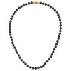 14k Black Near Round Freshwater Cultured Pearl Necklaces