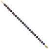 14k Colored Near Round Freshwater Cultured Pearl Bracelets