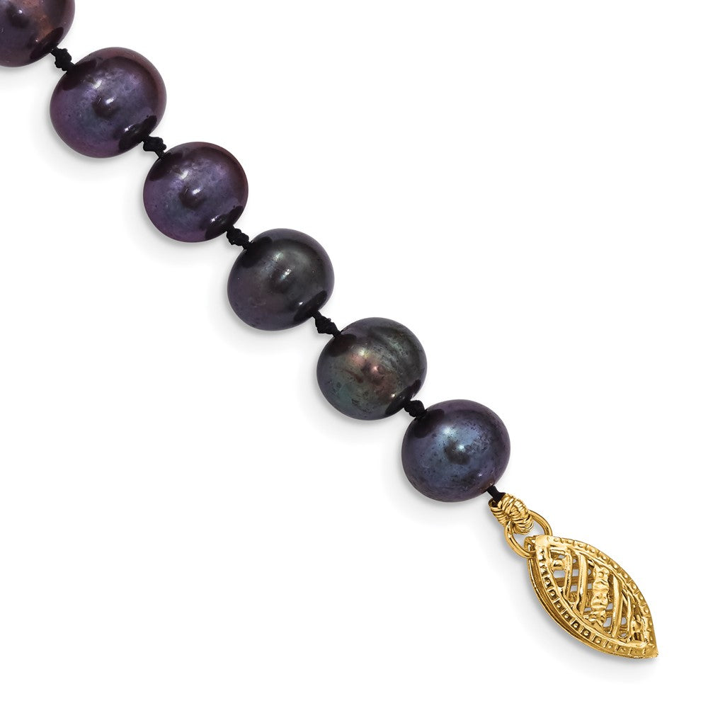 14k Colored Near Round Freshwater Cultured Pearl Bracelets