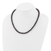14k Black Near Round Freshwater Cultured Pearl Necklaces