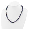 14k Black Near Round Freshwater Cultured Pearl Necklaces
