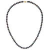 14k Black Near Round Freshwater Cultured Pearl Necklaces
