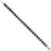 14k Colored Near Round Freshwater Cultured Pearl Bracelets