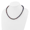 14k Black Near Round Freshwater Cultured Pearl Necklaces