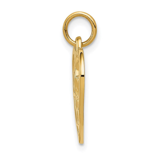 Gold SWEET 16 Heart Charm