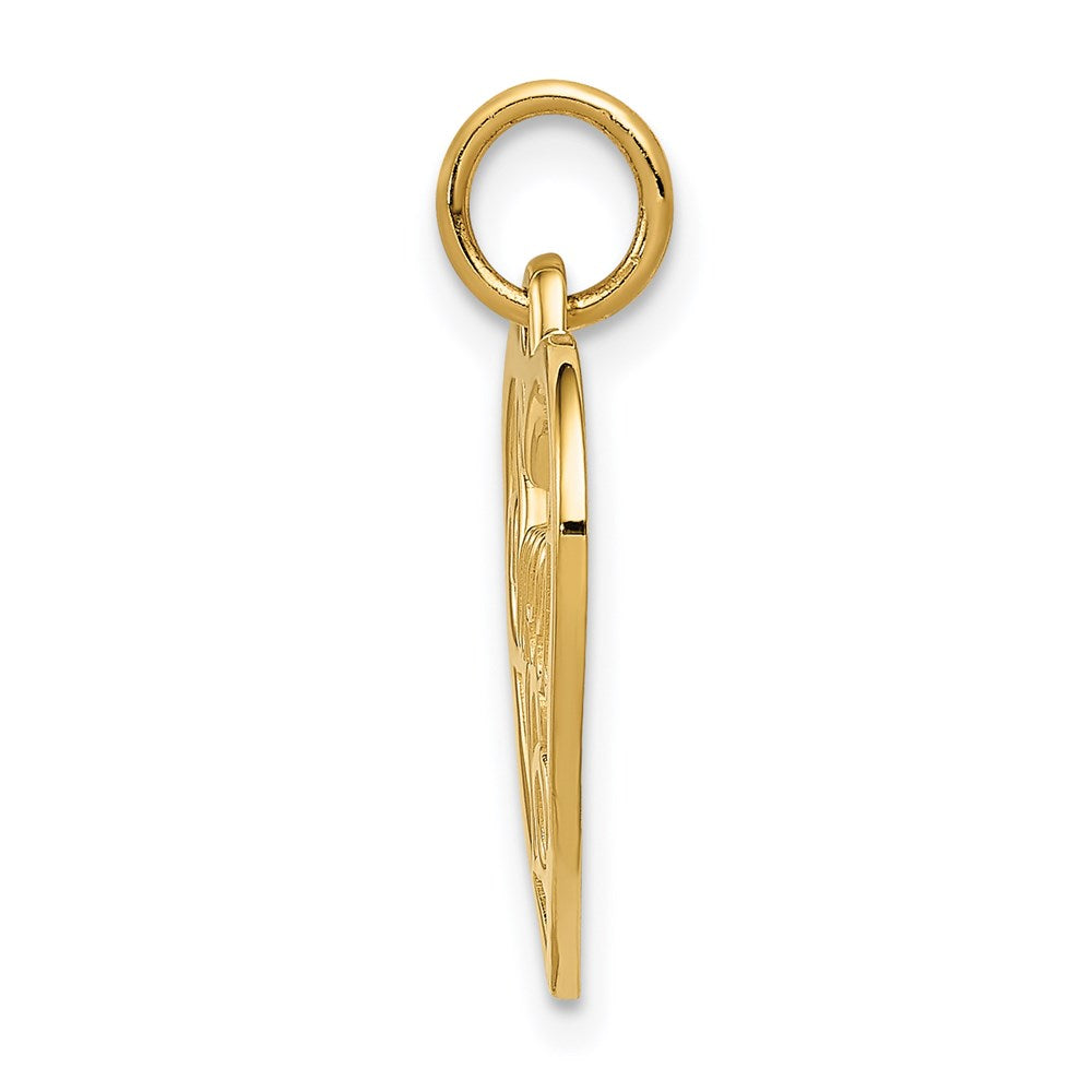 Gold SWEET 16 Heart Charm