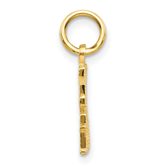 Gold Heart .Anchor. and Cross Charm