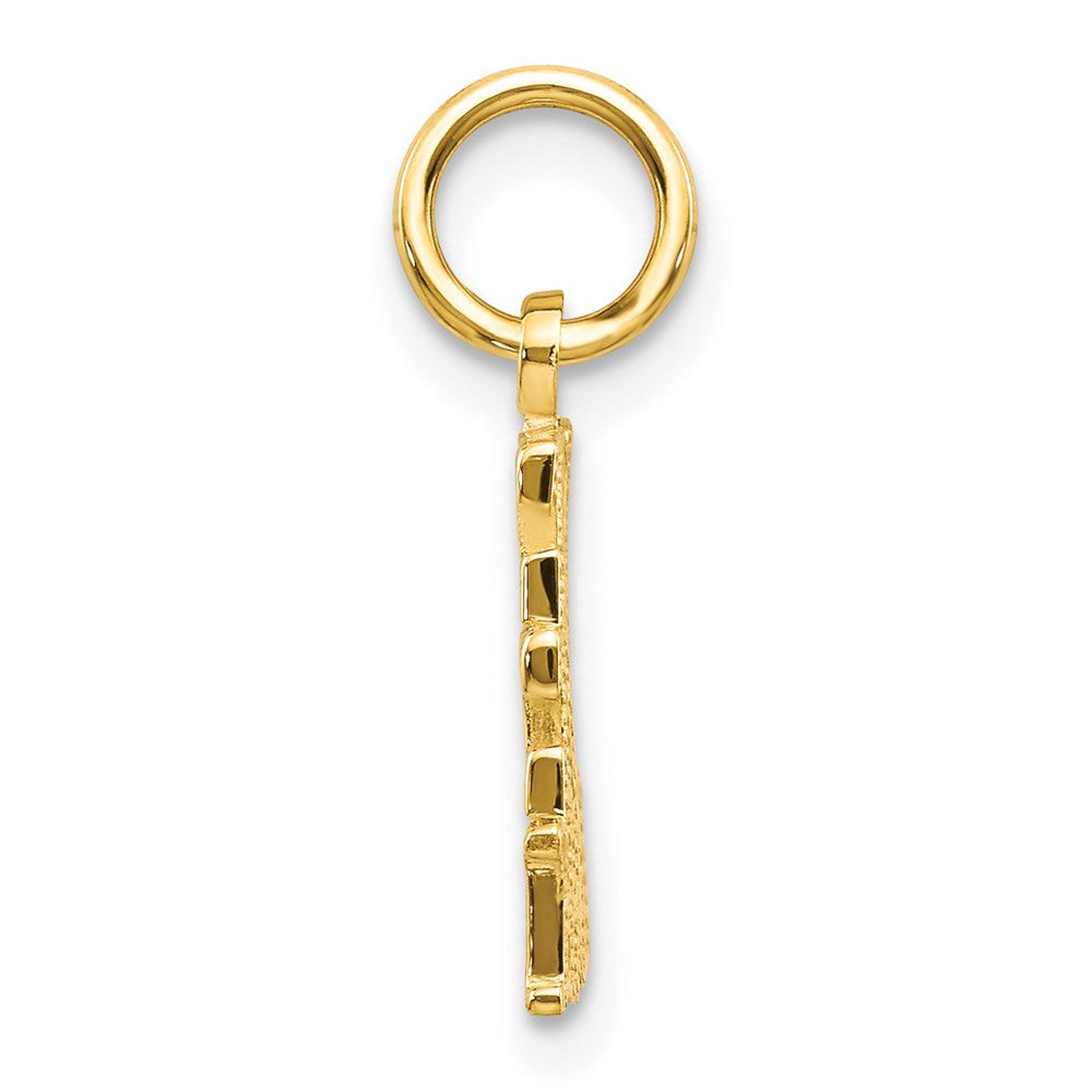 Gold Heart .Anchor. and Cross Charm