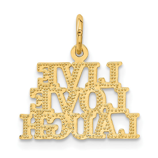 Gold Heart .Anchor. and Cross Charm