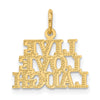 Gold Heart .Anchor. and Cross Charm