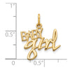 Gold BABY GIRL Charm