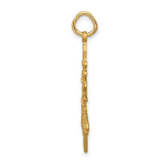 14k Long Life Symbol Charm