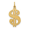 Gold Polished Dollar Sign Pendants