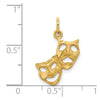 Gold Comedy/Tragedy Charm