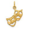 Gold Comedy/Tragedy Charm