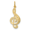 14k Treble Clef Charm