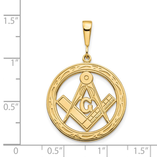Gold Polished Masonic Pendants
