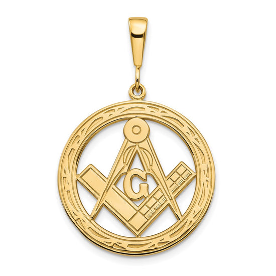 Gold Polished Masonic Pendants