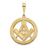 Gold Polished Masonic Pendants