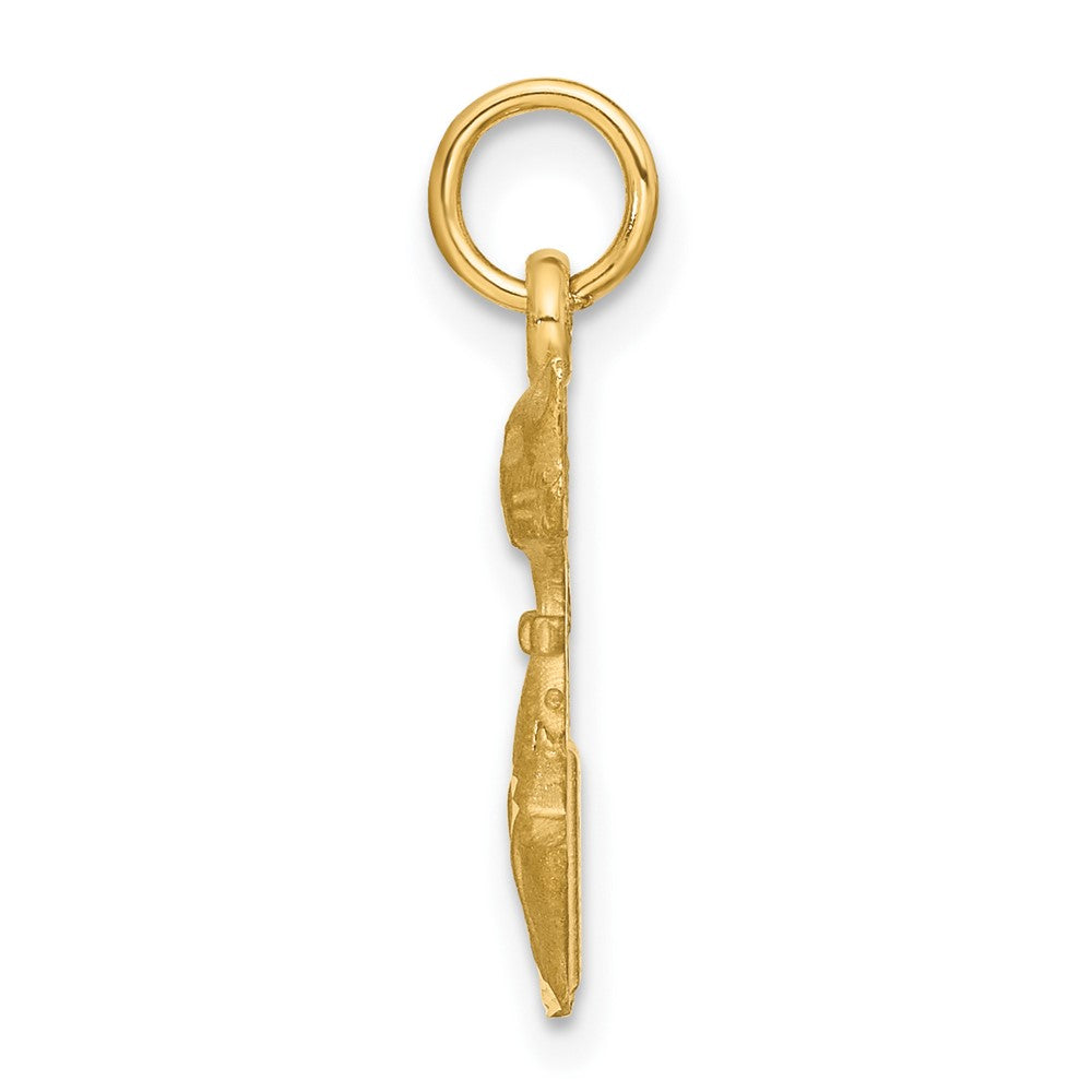 Gold Polished Cat Pendants