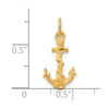 Gold Polished Anchor Pendants