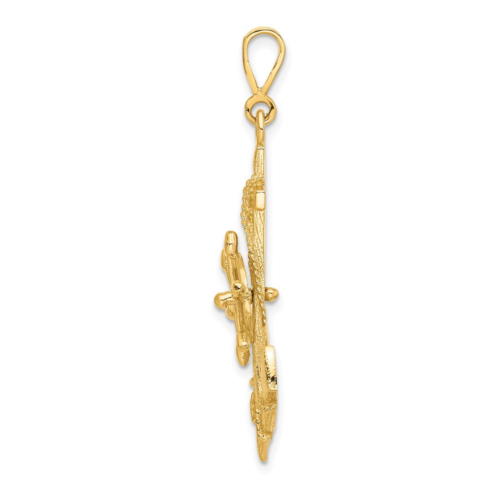 Gold Polished Fishing Pendants