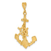 Gold Polished Fishing Pendants