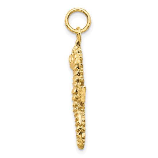 Gold Polished Seahorse Pendants