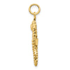 Gold Polished Seahorse Pendants
