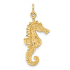 Gold Polished Seahorse Pendants