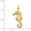 Gold Polished Seahorse Pendants