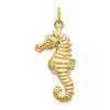 Gold Polished Seahorse Pendants