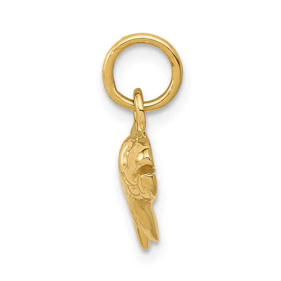 Gold Polished Fish Pendants