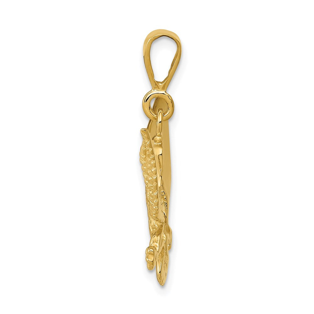 Gold Polished Eagle Pendants