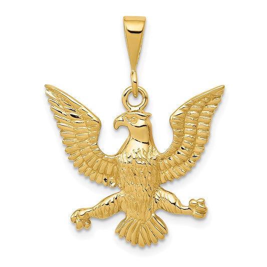 Gold Polished Eagle Pendants