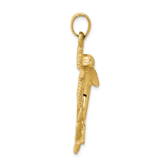 Gold Polished Dolphin Pendants